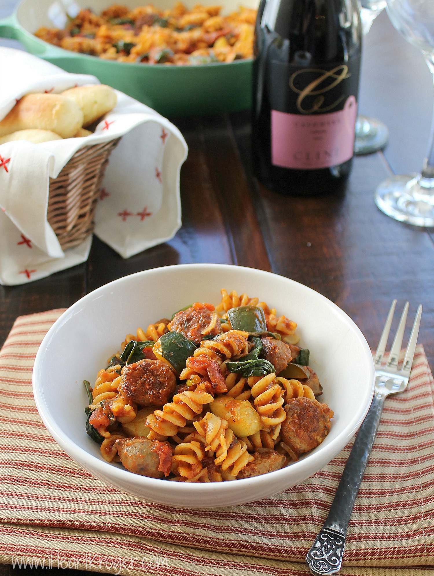 Pasta With Sausage, Zucchini & Spinach - Easy & Delicious With Bertolli ...