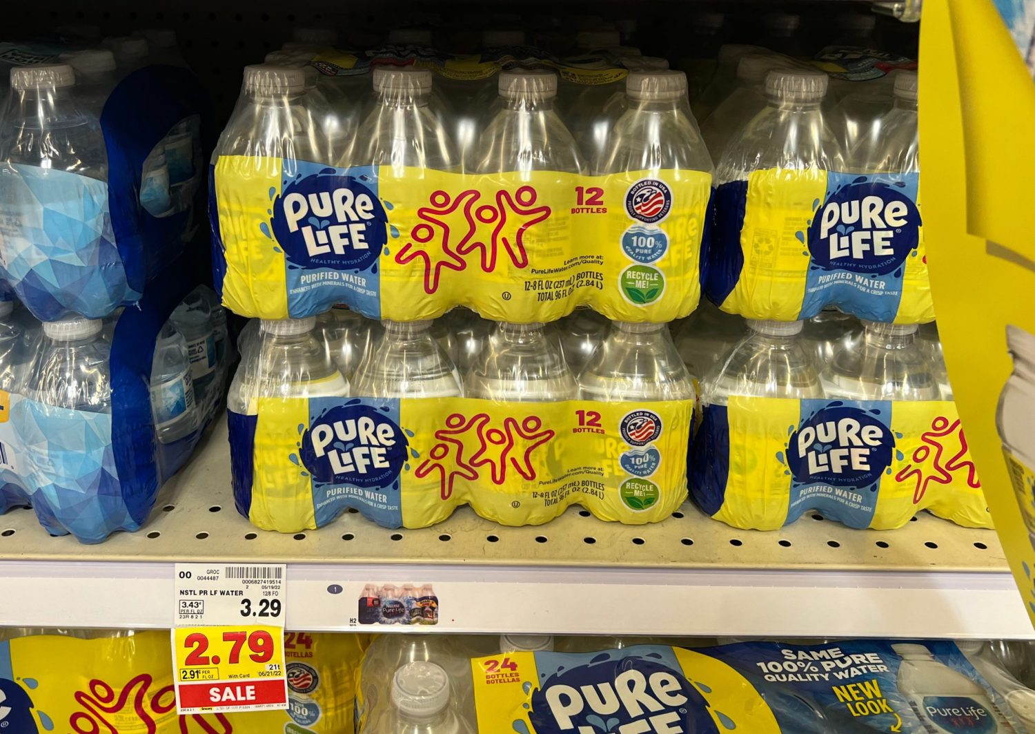 Kroger® Purified Drinking Bottled Water, 12 bottles / 16.9 fl oz - Kroger