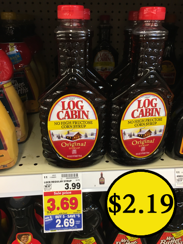 Log Cabin Syrup Only 2 19 In The Kroger Mega Sale