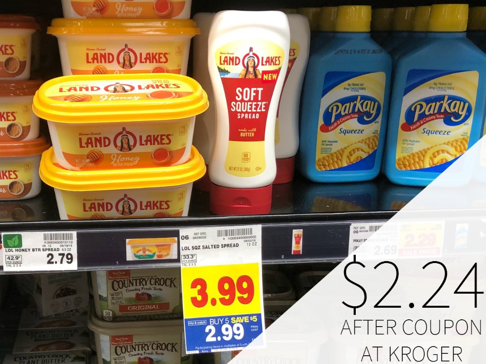 Land O Lakes Soft Squeeze Butter Just 2 24 During The Kroger Mega Sale