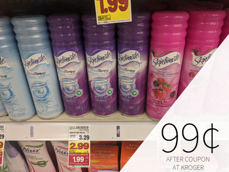 Skintimate Shave Gel Just 99 At Kroger