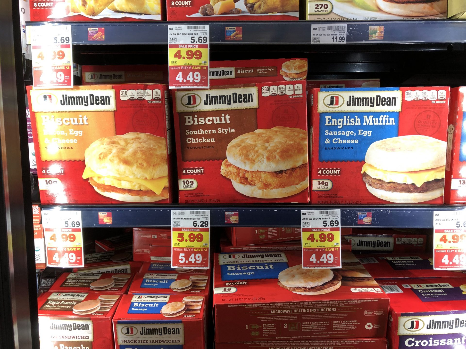 Jimmy Dean Breakfast Sandwiches Just 3 74 At Kroger 94 Per Serving