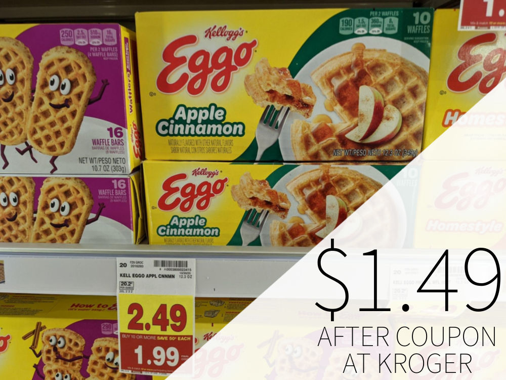 Kellogg S Eggo Apple Cinnamon Waffles Just 1 49 At Kroger