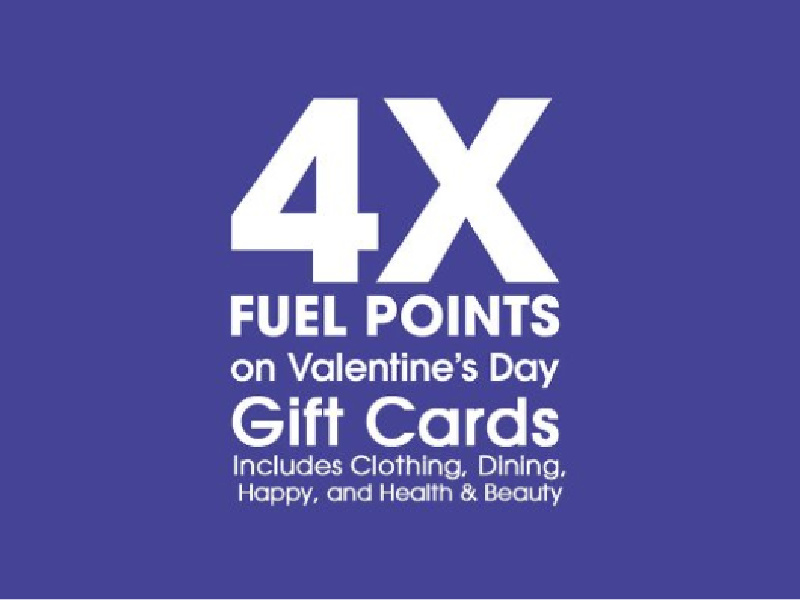 4x Kroger Fuel Points When You Buy Gift Cards