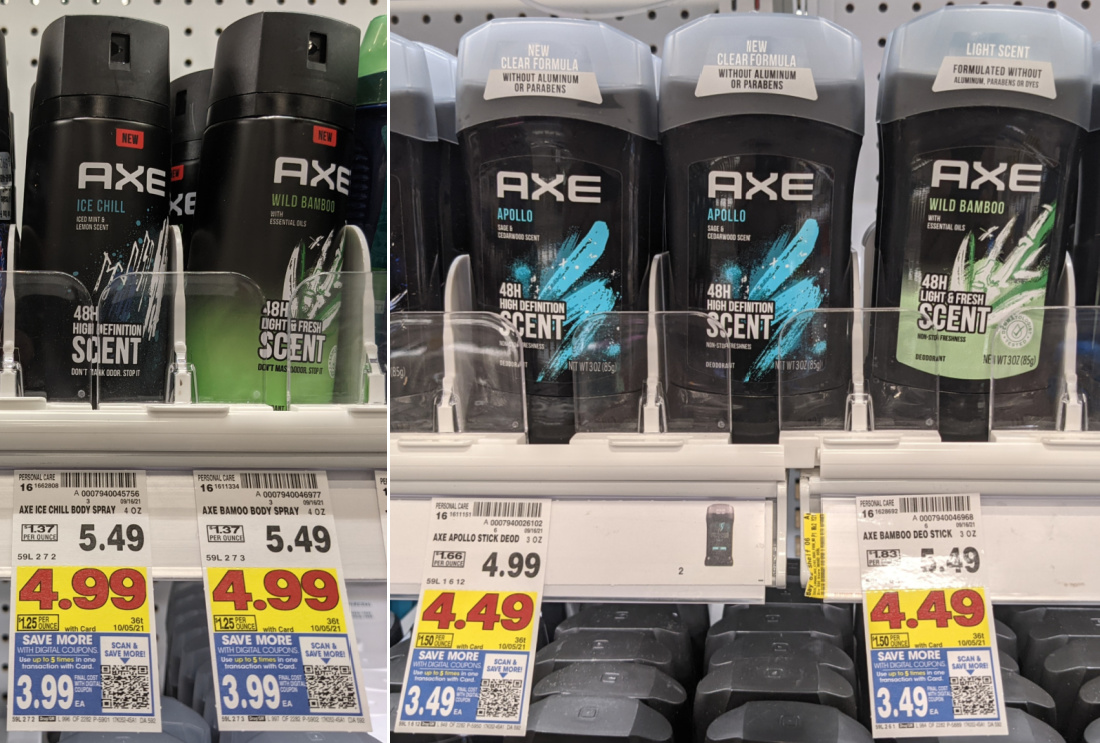 Great Deals Axe Deodorant And Body Spray - As Low As $2.49 At Kroger