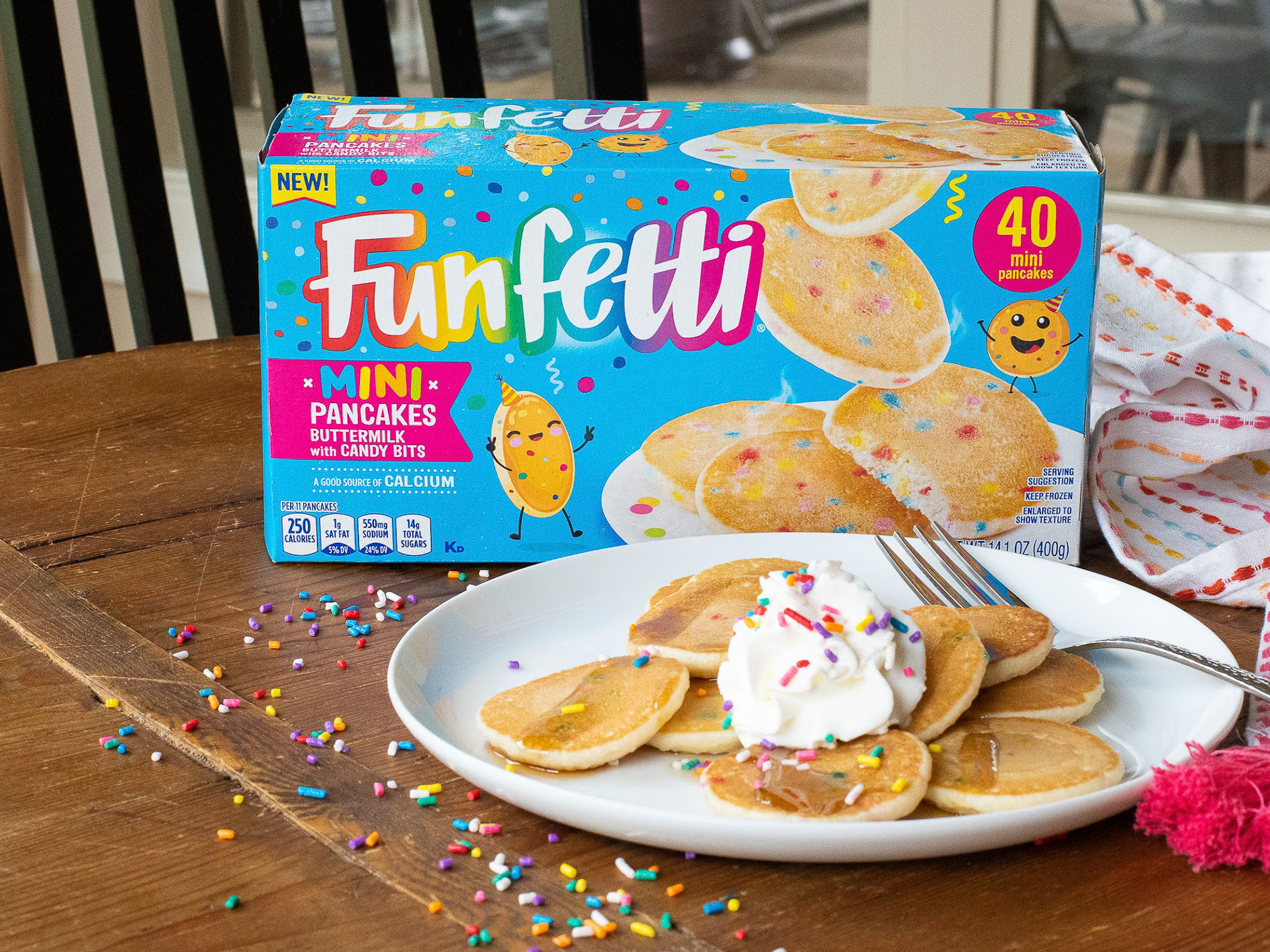 Pick Up Funfetti Frozen Mini Pancakes For As Low As $1.89 Per Box