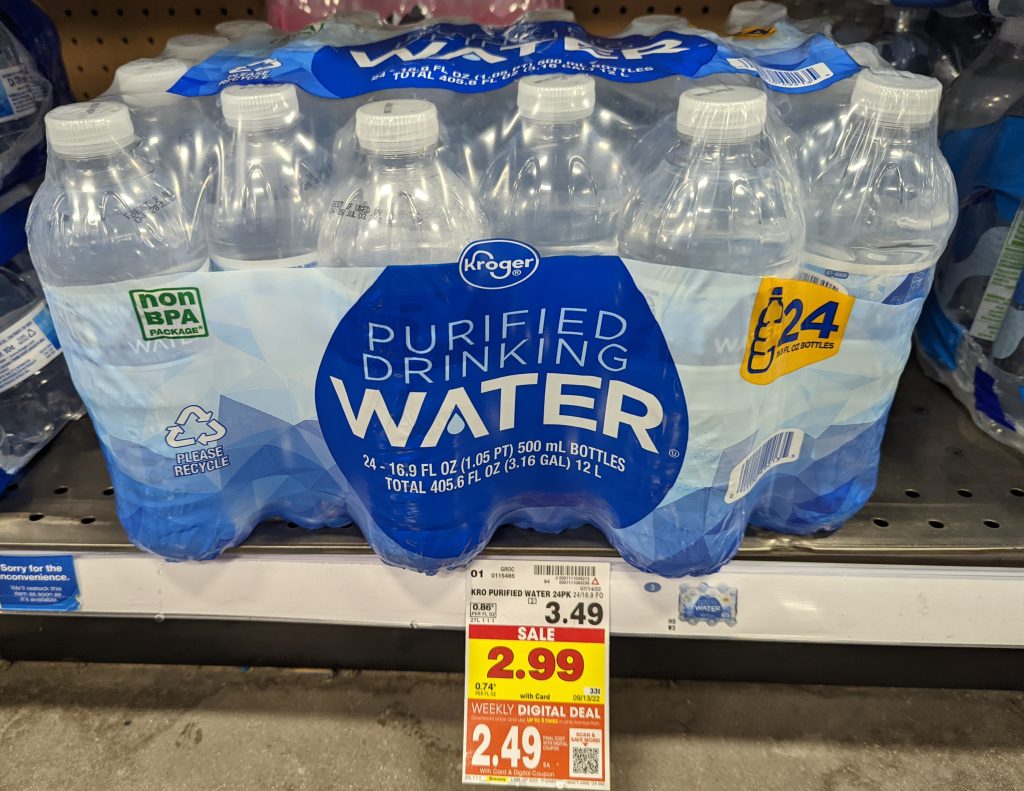 Kroger Purified Drinking Water Just 2.49 At Kroger iHeartKroger