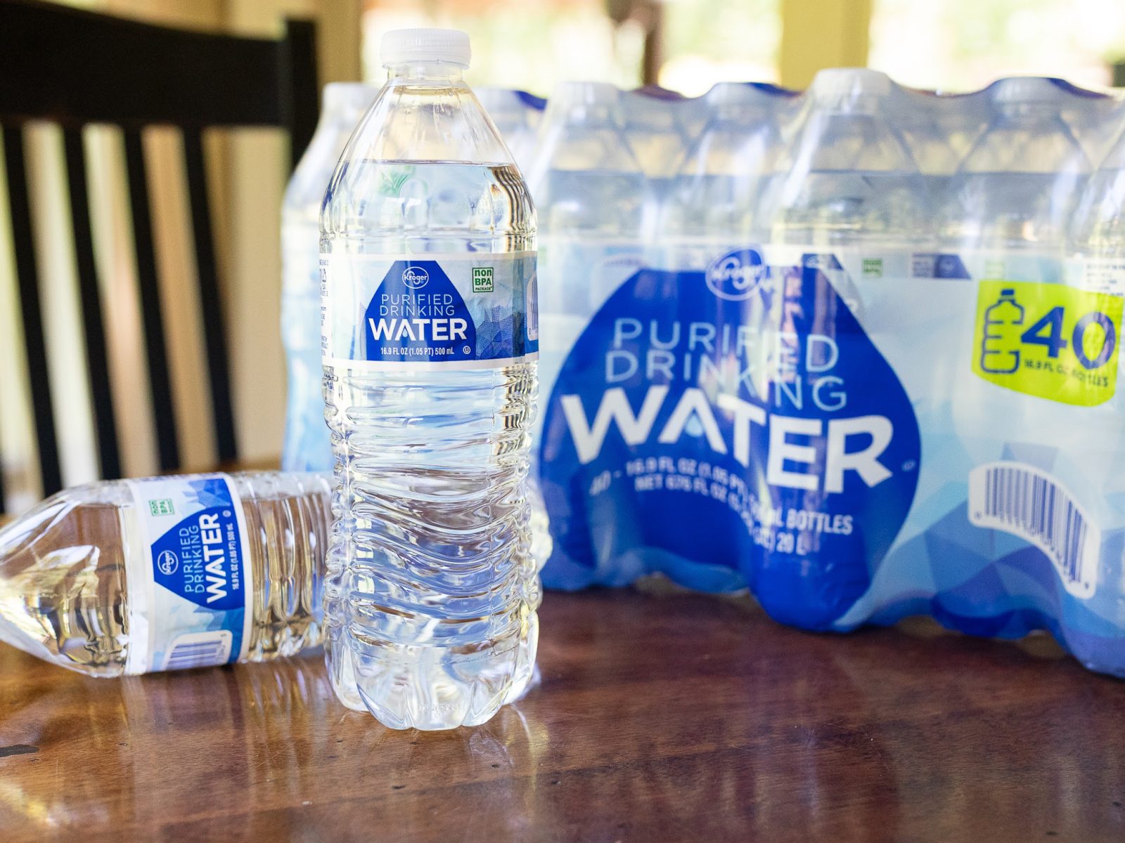 Kroger® Purified Bottled Water, 40 bottles / 16.9 fl oz - Food 4 Less