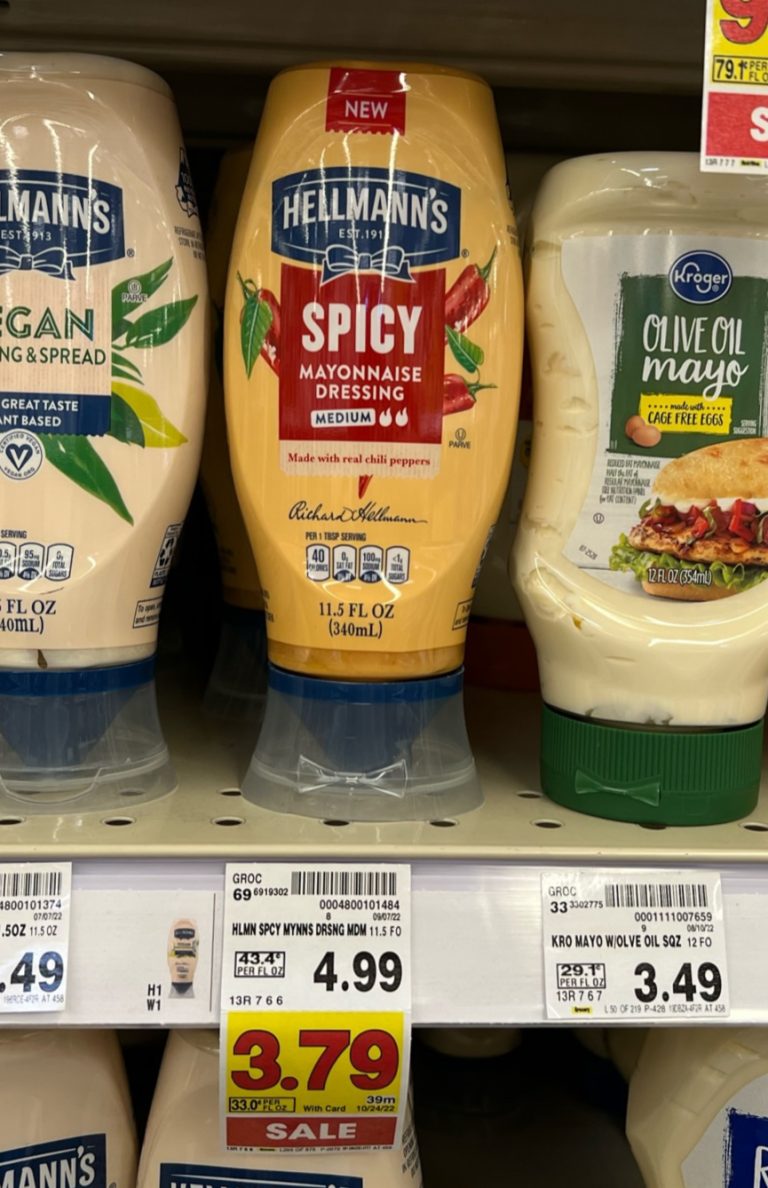 Hellmann’s Spicy Mayonnaise Dressing Just $2.54 At Kroger (almost Half 