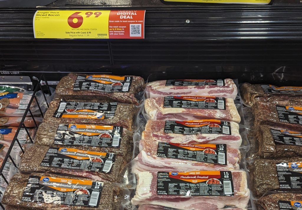 who makes kroger brand bacon