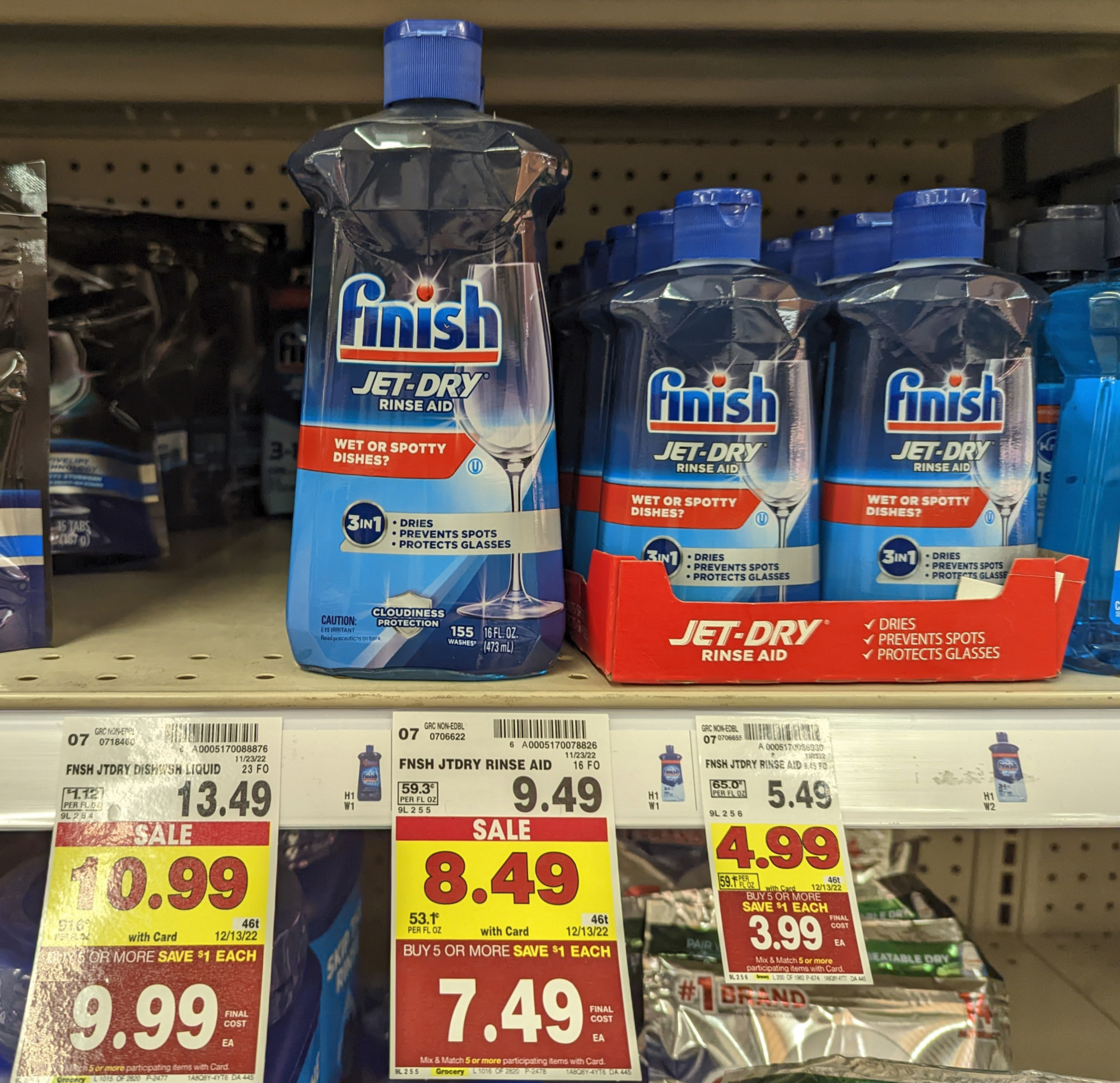 Finish Jet Dry Dishwasher Rinse Aid 16 oz ( Pack of 3)