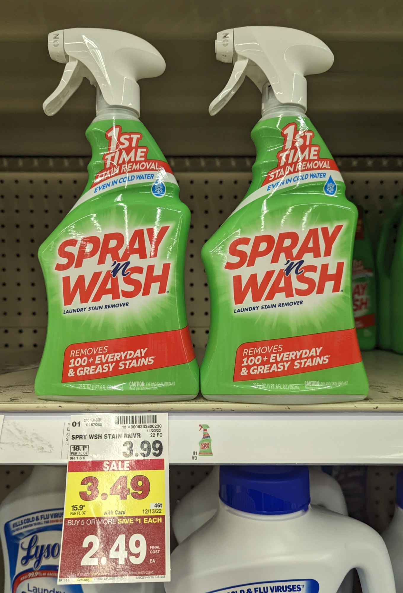 Spray n Wash Pre-Treat Laundry Stain Remover Spray, 22 oz - Kroger