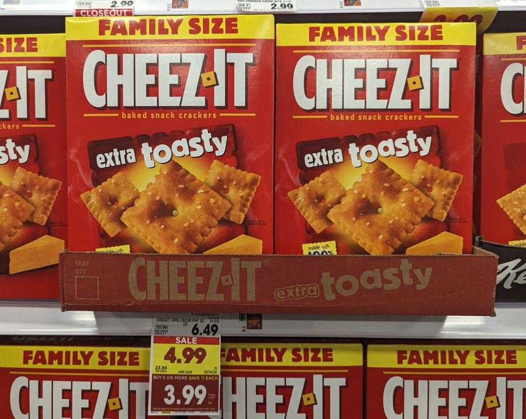 Family Size Cheez-It Crackers As Low As $2.99 At Kroger - iHeartKroger