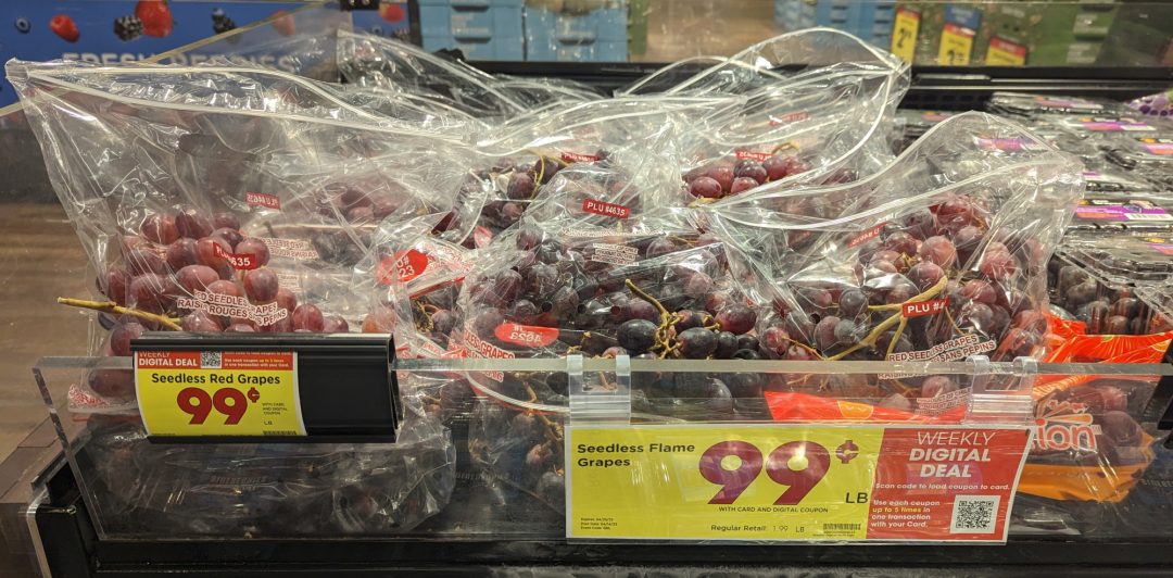 Red, White, or Black Seedless Grapes Just 99¢ Per Pound At Kroger ...