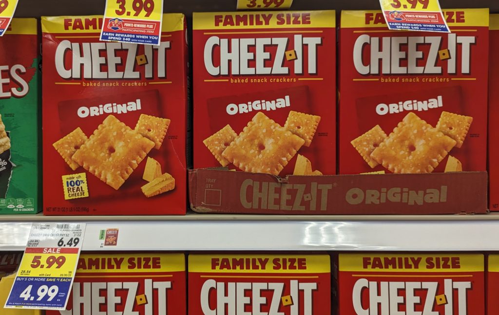 Family Size Cheez-It Crackers As Low As $4.49 At Kroger (Regular Price ...