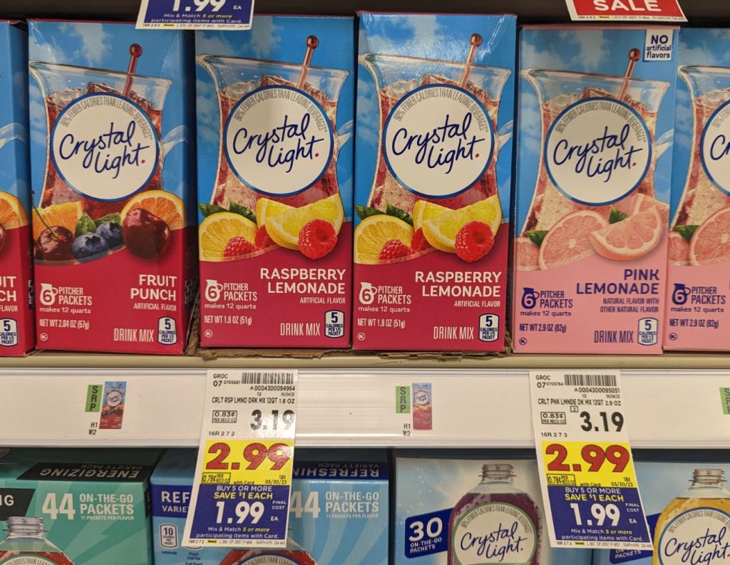 Get Crystal Light Drink Mixes For As Low As 99¢ At Kroger - iHeartKroger