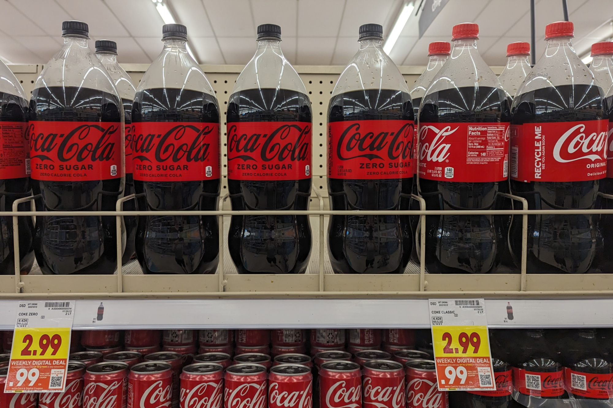 Pepsi Cola® Zero Sugar Soda Bottle, 2 liter - Kroger