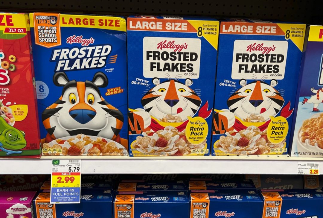 Kellogg’s Frosted Flakes Large Size Cereal Just $1.99 At Kroger ...