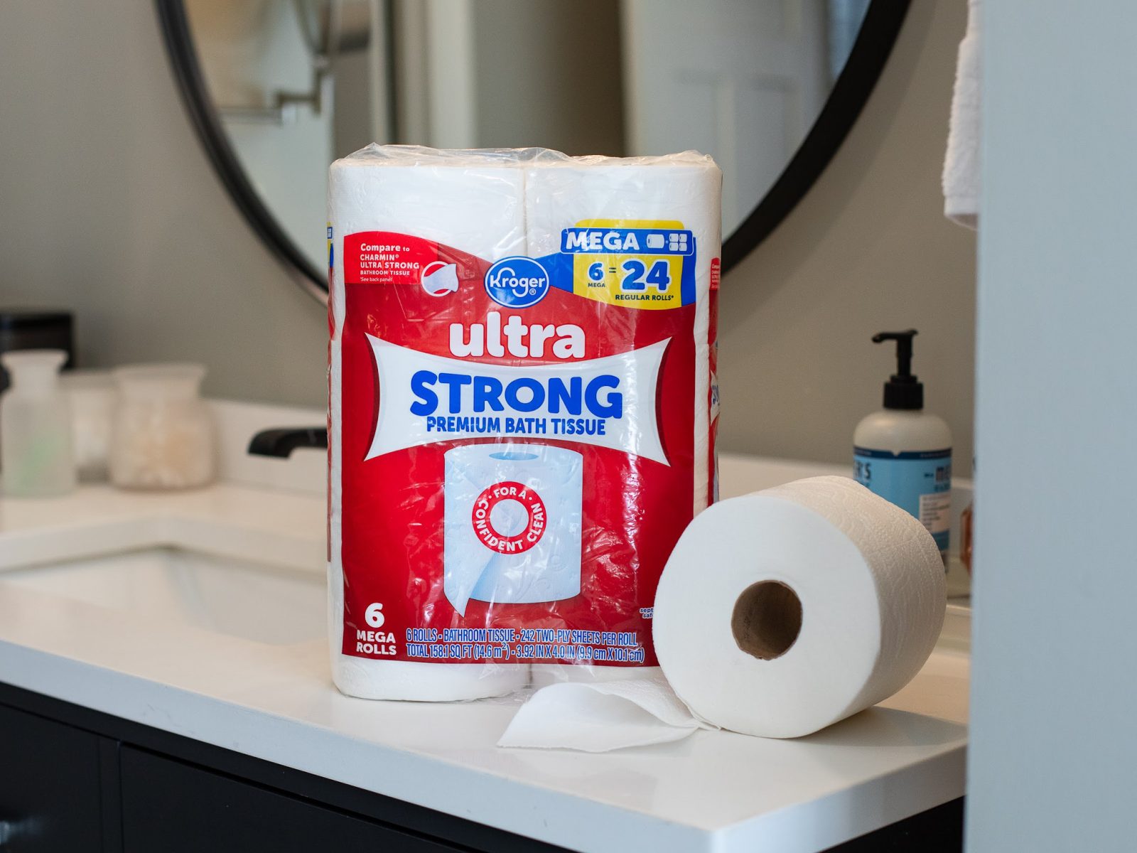 Kroger Ultra Strong Bath Tissue Is Just $5.99