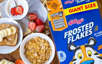 Giant Size Boxes Of Kellogg’s Cereal As Low As $3.99 At Kroger (Regular Price $6.99)