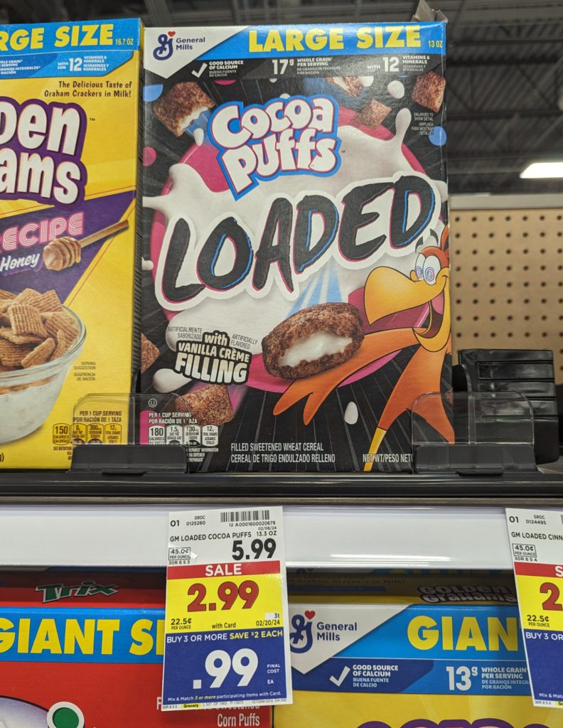 General Mills Loaded Cereal Large Boxes As Low As FREE At Kroger ...