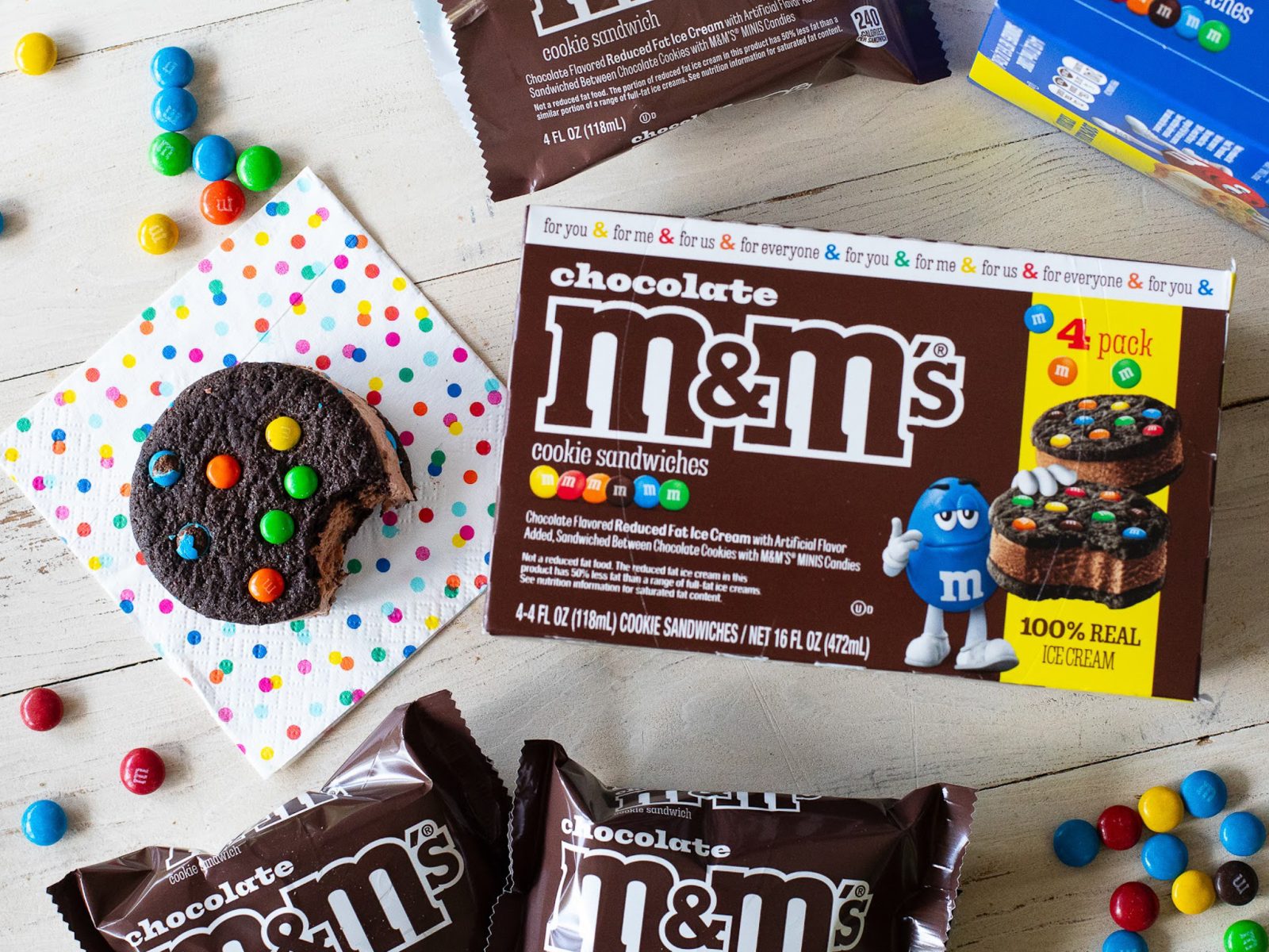 M&M’s Ice Cream Cookie Sandwiches As Low As $3.74 Per Box At Kroger