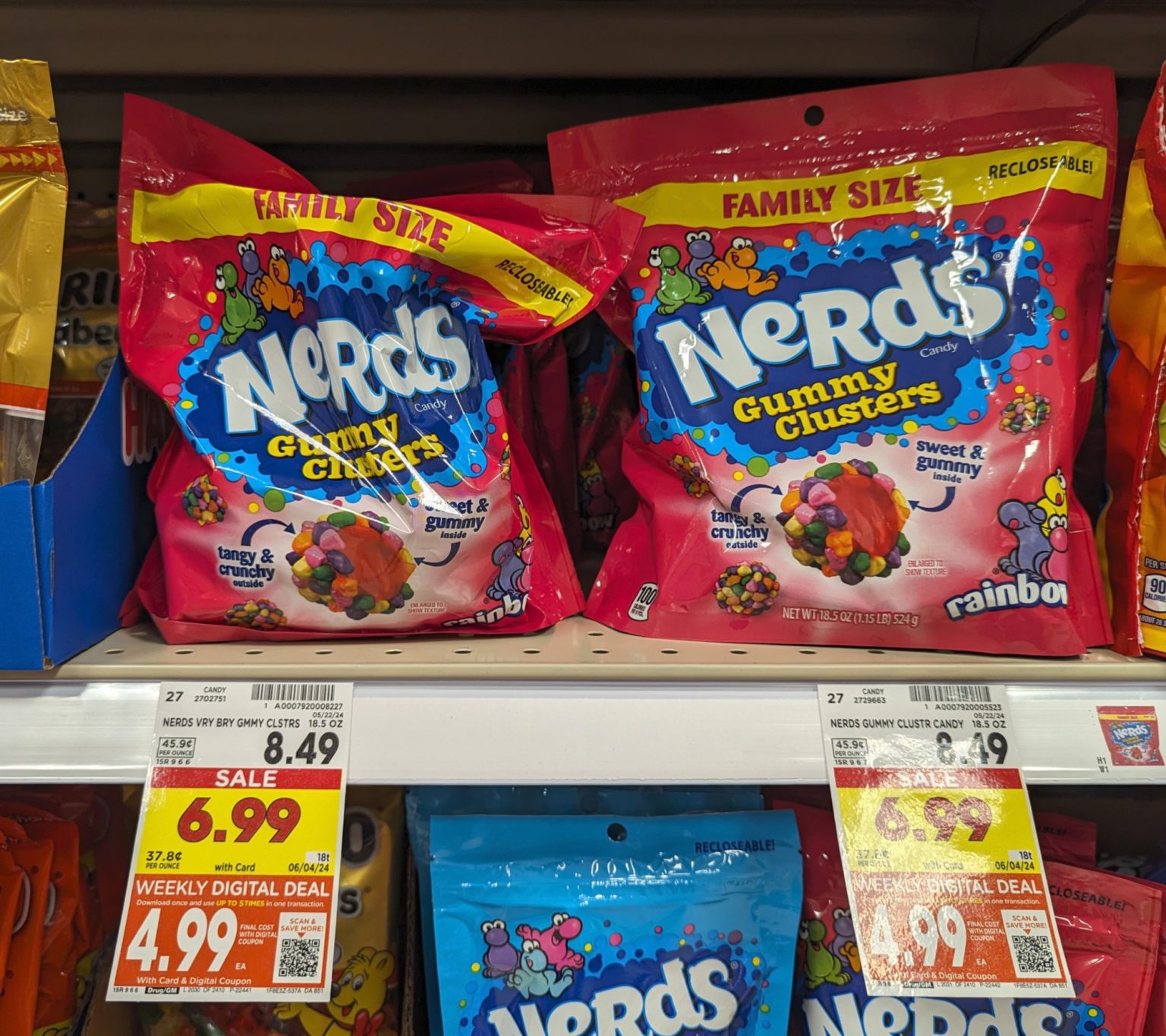 Nerds Gummy Cluster Family Size Bags As Low As $3.99 At Kroger (Regular ...