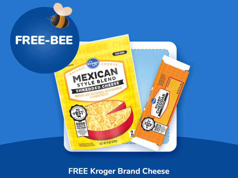 Free Kroger Cheese 9/7 Or 9/8 Only