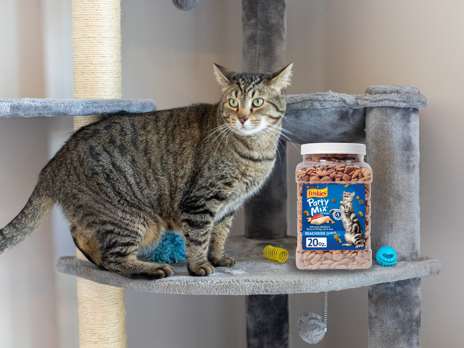 Get A Big Container Of Friskies Party Mix Cat Treats For Just $4.49 At Kroger (Regular Price $10.49)