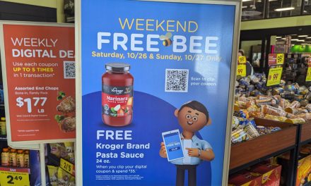 Free Kroger Pasta Sauce 10/26 Or 10/27 Only