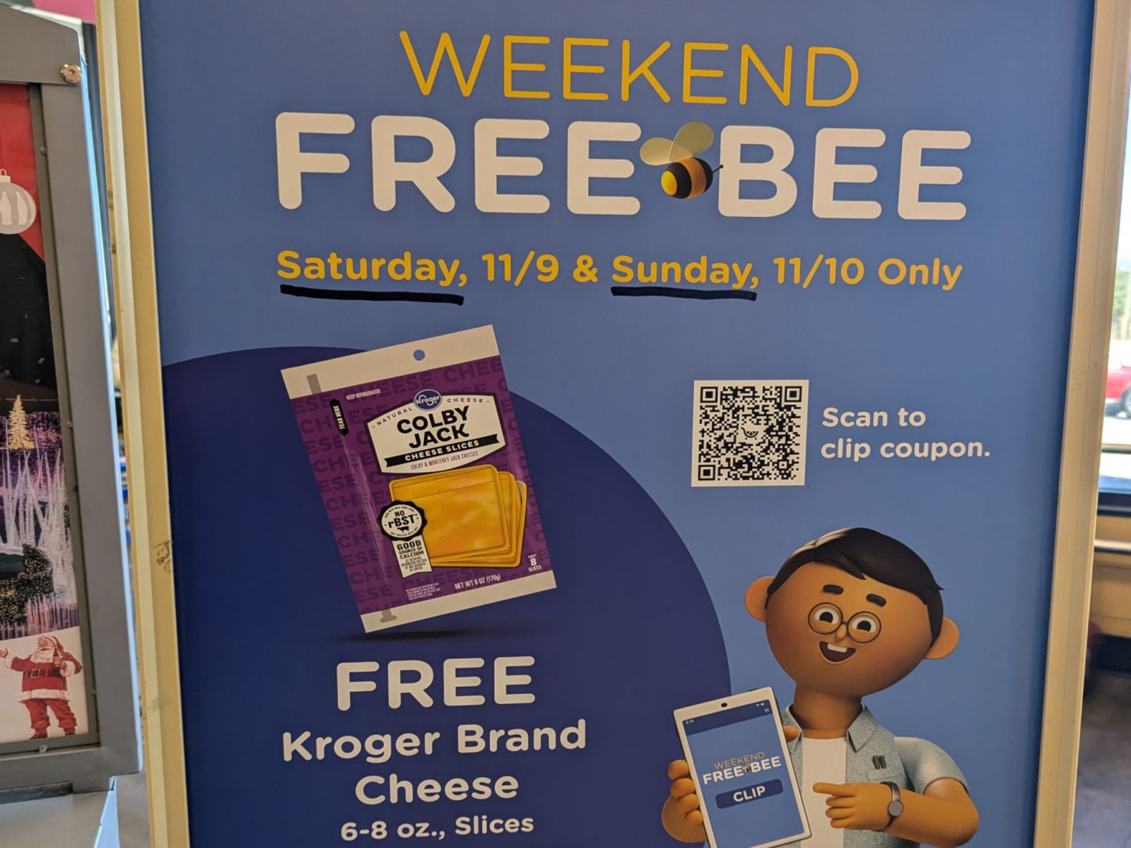 Free Kroger Cheese 11/9 Or 11/10 Only