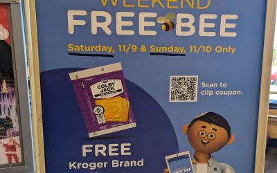 Free Kroger Cheese 11/9 Or 11/10 Only