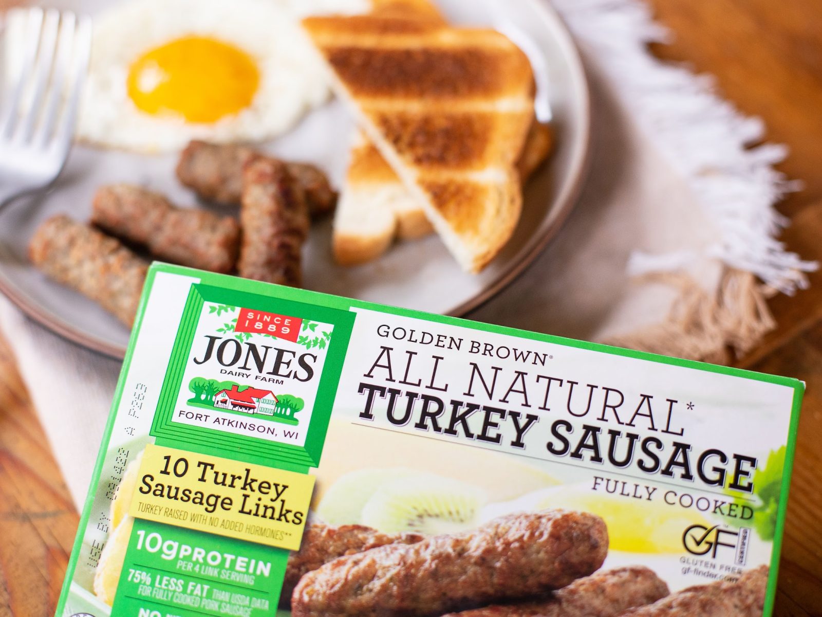 Jones Dairy Farm Golden Brown Turkey Sausage Just $1.69 At Kroger