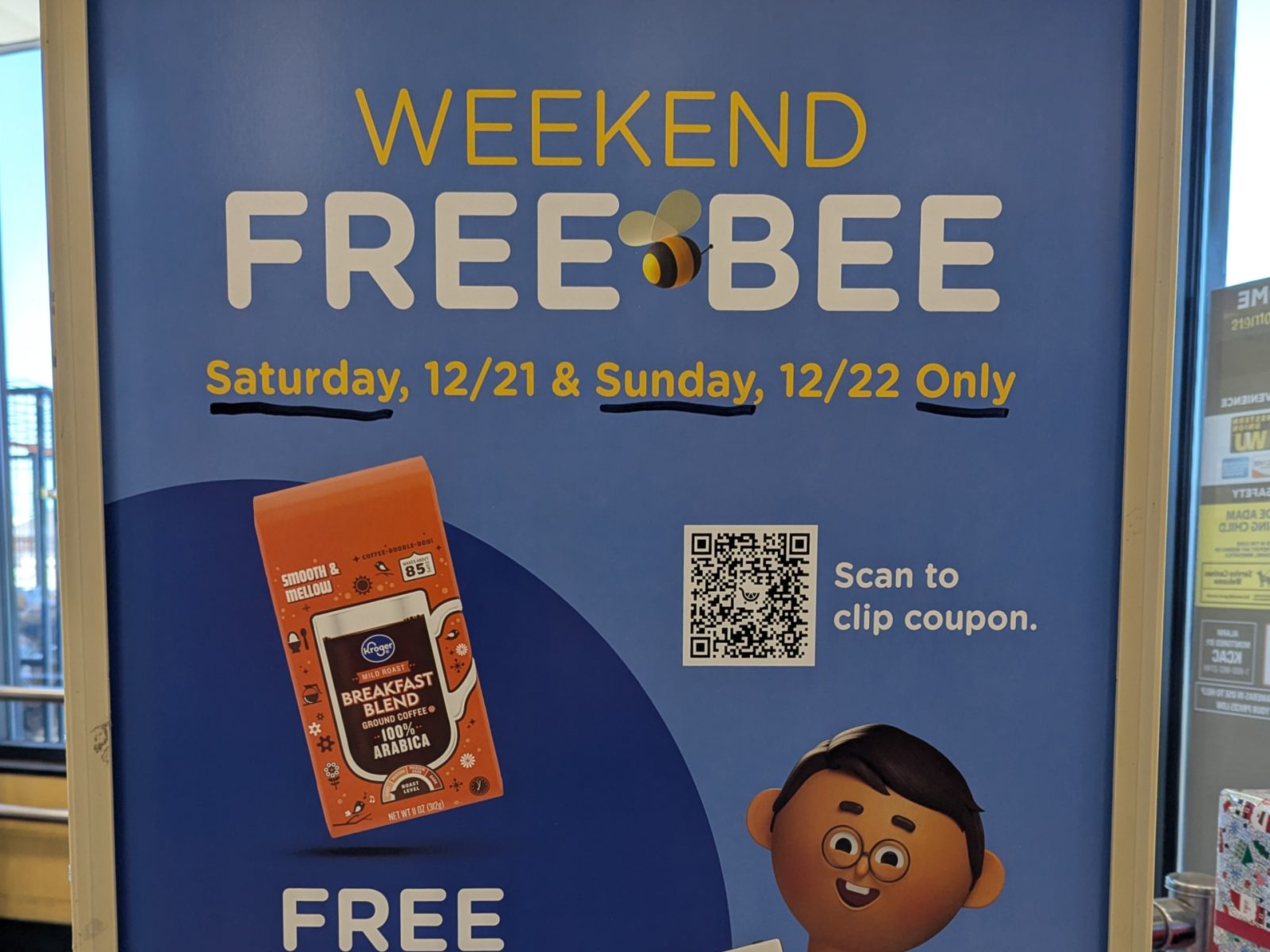 Free Kroger Coffee 12/21 Or 12/22 Only